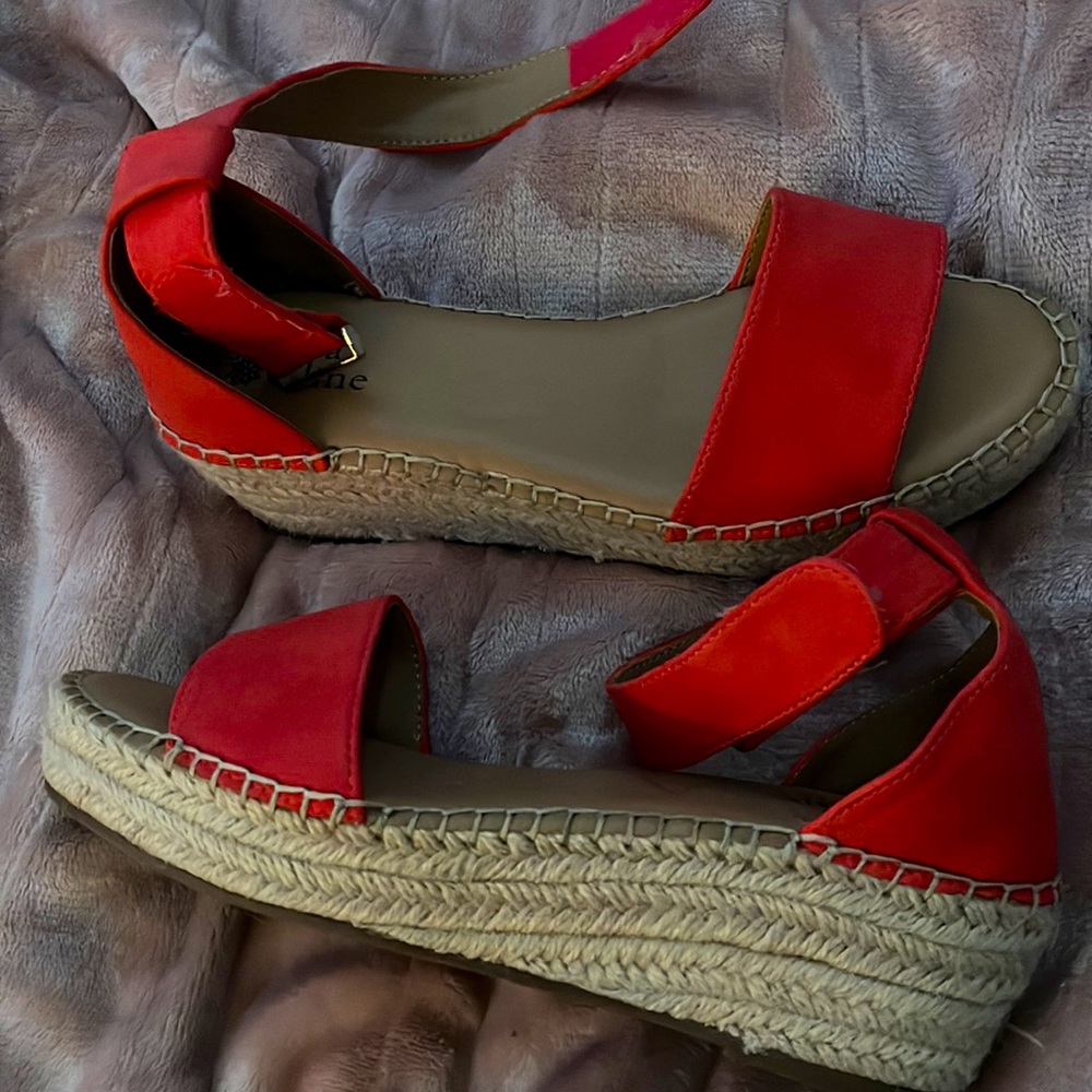 Jessica Cline Wedges. Size 9. Selling for $25 willing to negotiate!!